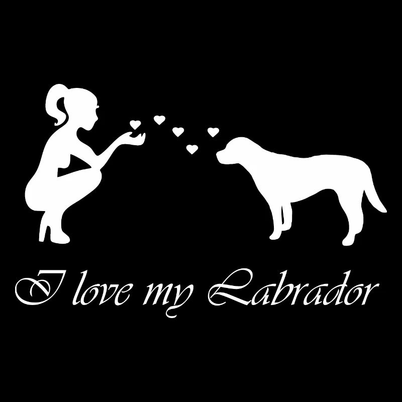 Labrador mit Frau