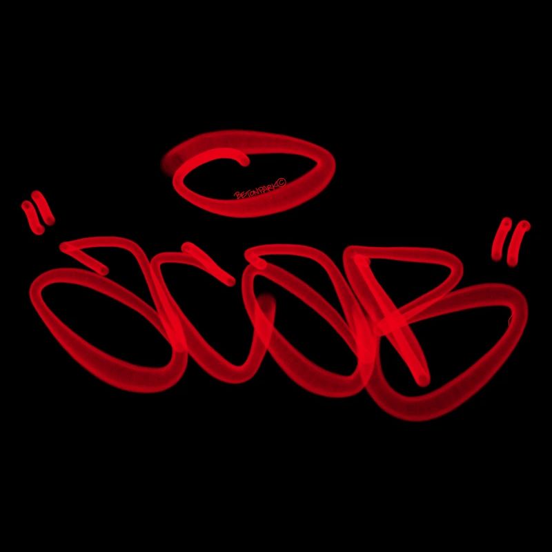 ACAB Graffiti Tag in Rot