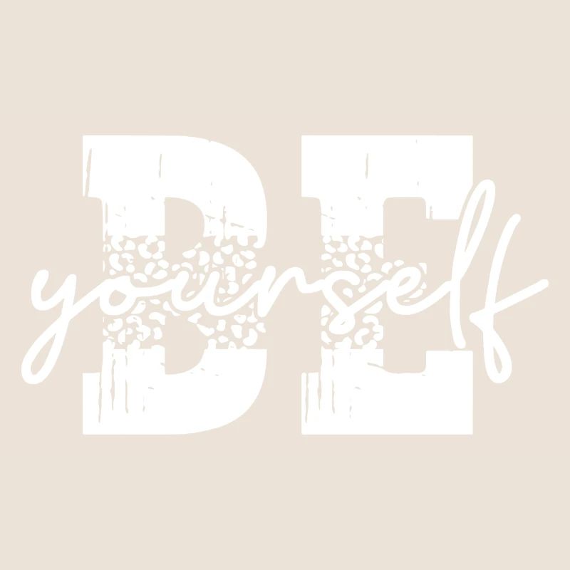 Soyez vous-même Imprimé léopard Style Motivation Vintage