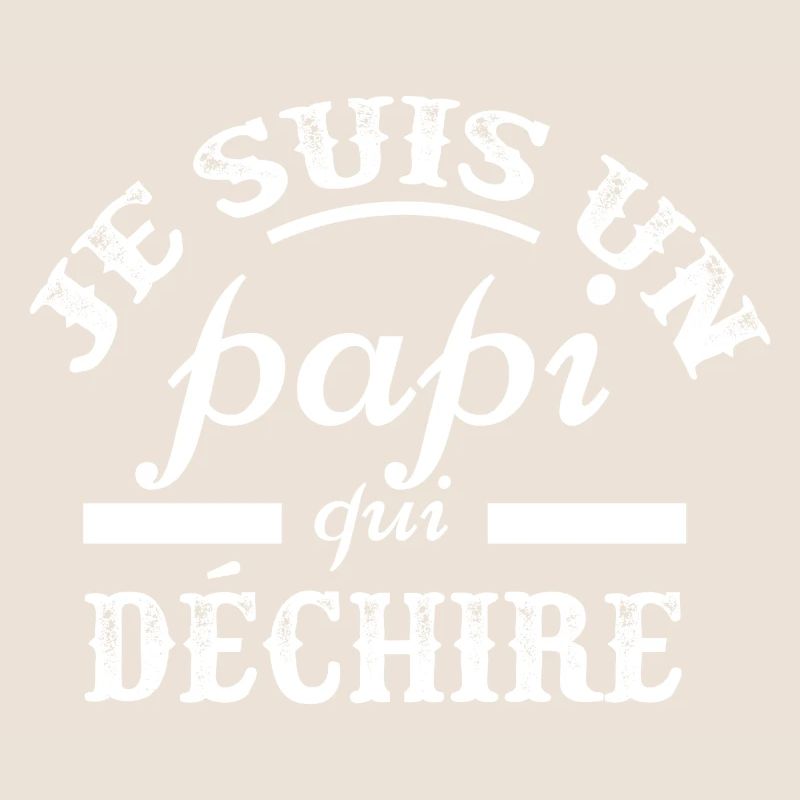 "Papi qui déchire" t-shirt humour papi