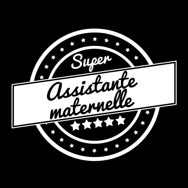 Super assistante maternelle - blanc
