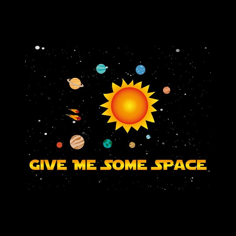 Drôle Give Me Some Déclaration de l'espace shirt