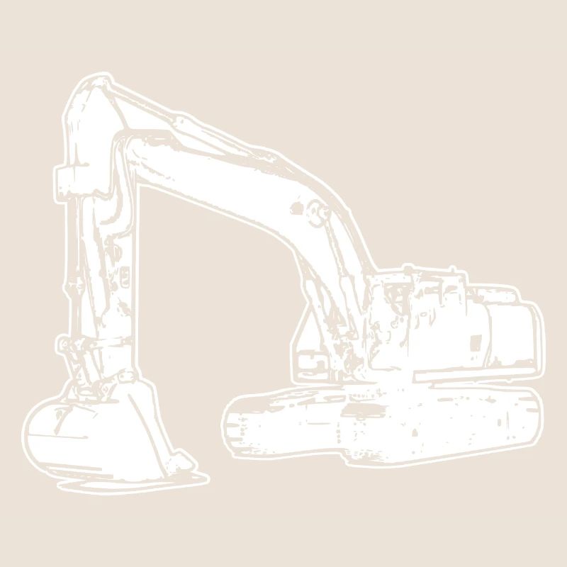 Excavator excavator operator at construction site