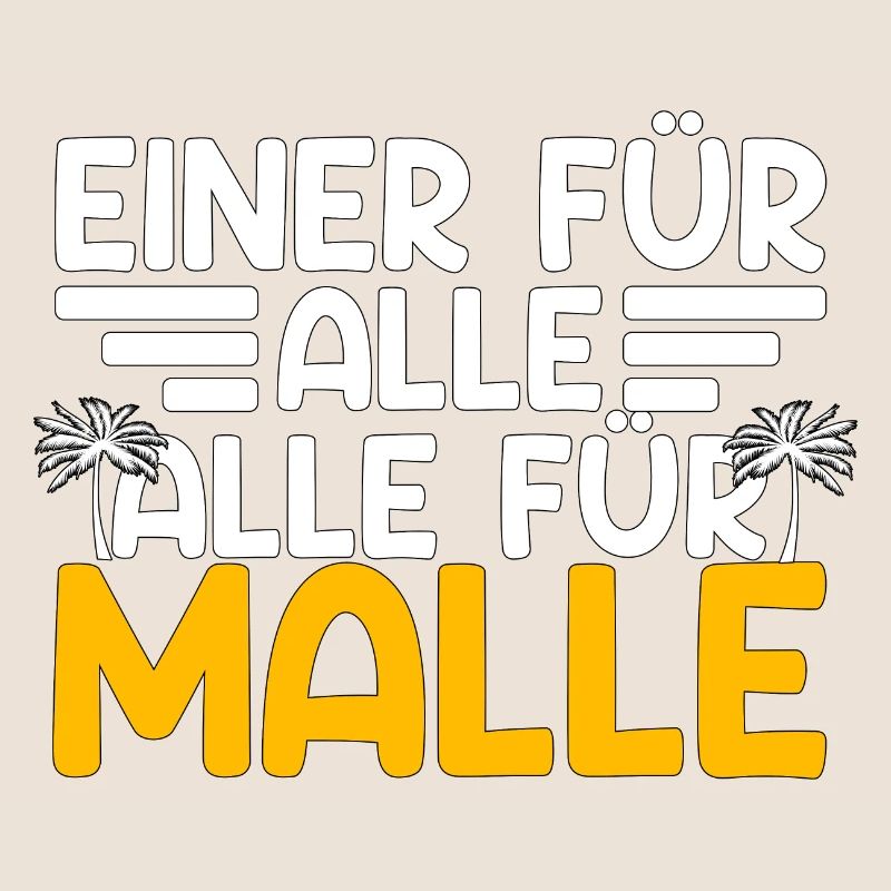 Malle Spruch Mallorca Party Geschenkidee