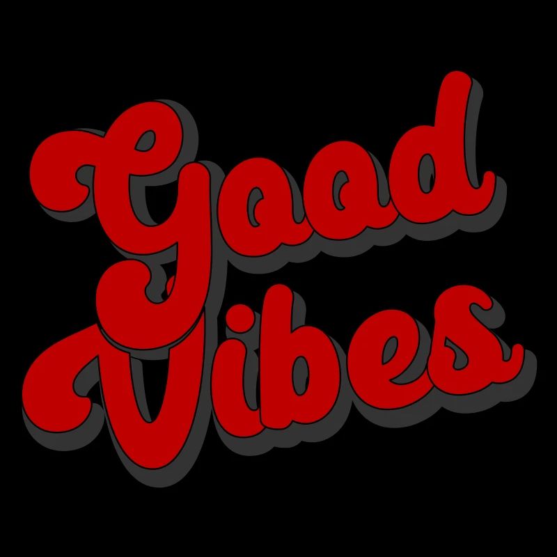 Good Vibes Style Retro Design