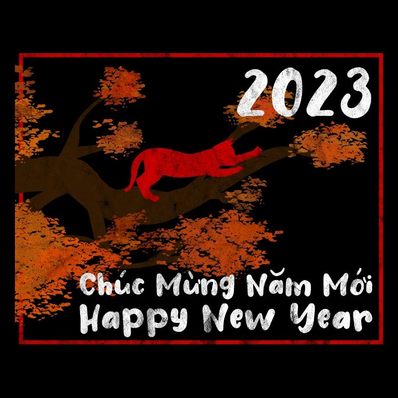 Vietnamesisches Neujahr Katze 2023 I Geschenk