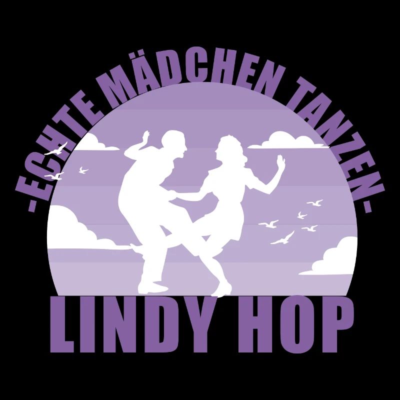 Echte Mädchen tanzen Lindy Hop Geschenk