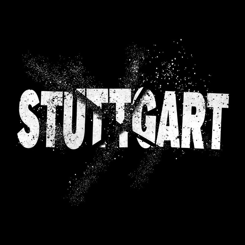 Stuttgart Germany City Font Grunge Splash