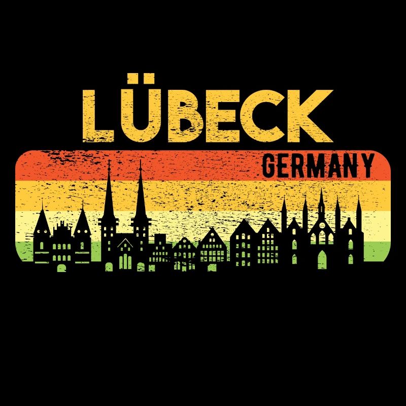 Lübeck Skyline Heimat Geschenk