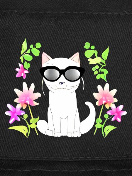 Cat with flower