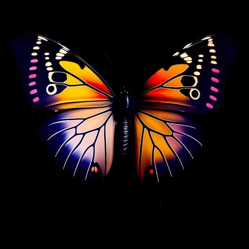 Papillon multicolore