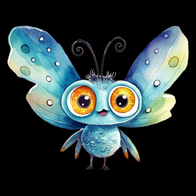 Dessin à l’aquarelle de papillon