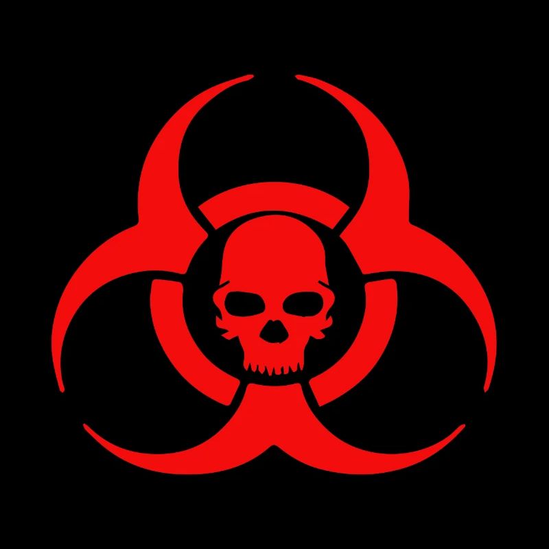 Icône de crâne Biohazard