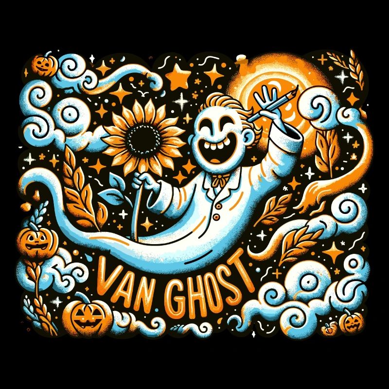 Van Ghost Art Professeur d’Halloween