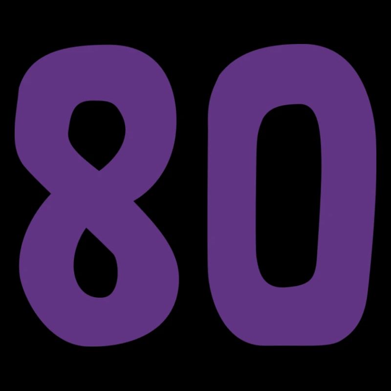80. 80 JAHRE. 80-JÄHRIGES JUBILÄUM. 80. GEBURTSTAG.