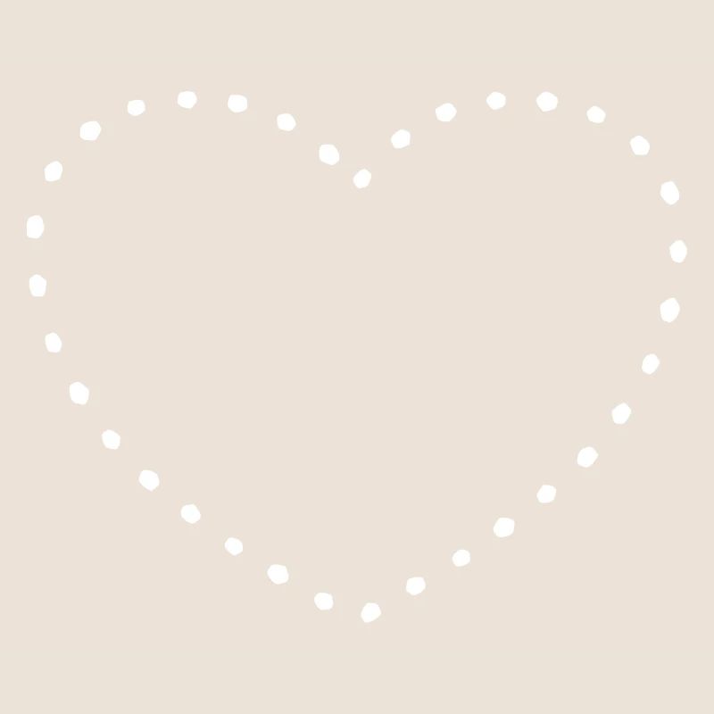 Heart white dots