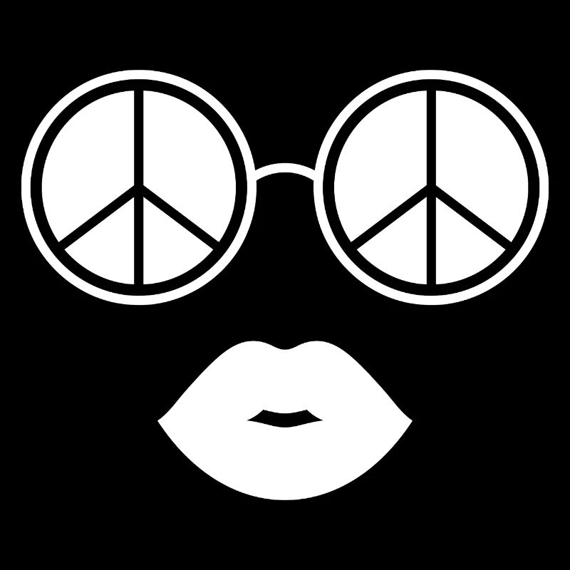 Peace and Lips / Peace Glasses and Lips