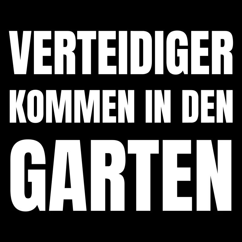 Verteidiger kommen in den Garten