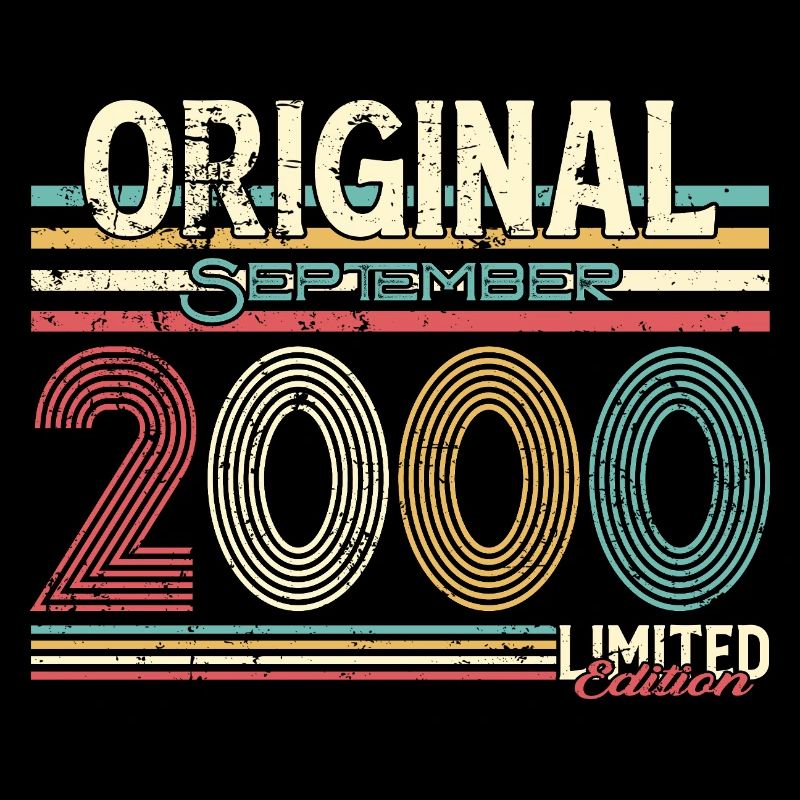 Design rétro original de septembre 2000, 25 ans