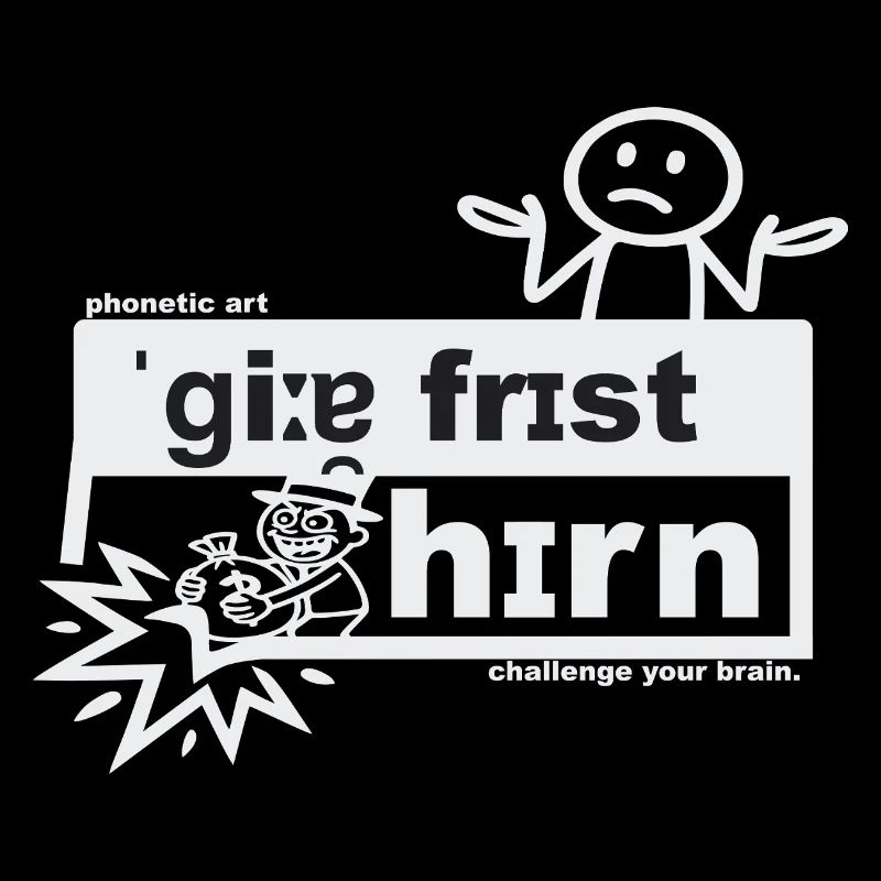 Greed eats the brain - phonetic art