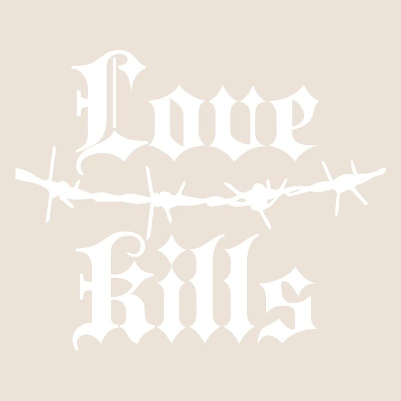 Gothic Barbed Wire Typography