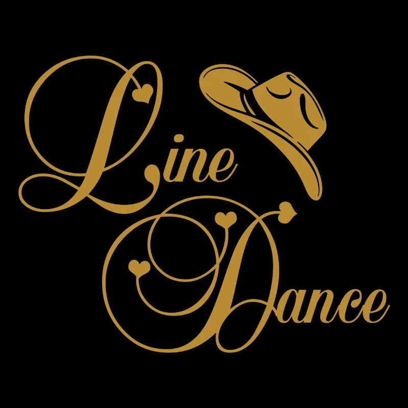 Line Dance Golden Logo