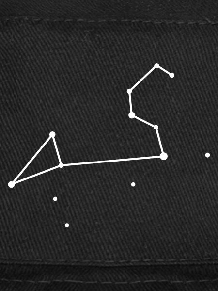 Löwe-Tierkreis-Sternbild-Linienkunst