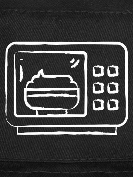 Micro-ondes dessiné à la main