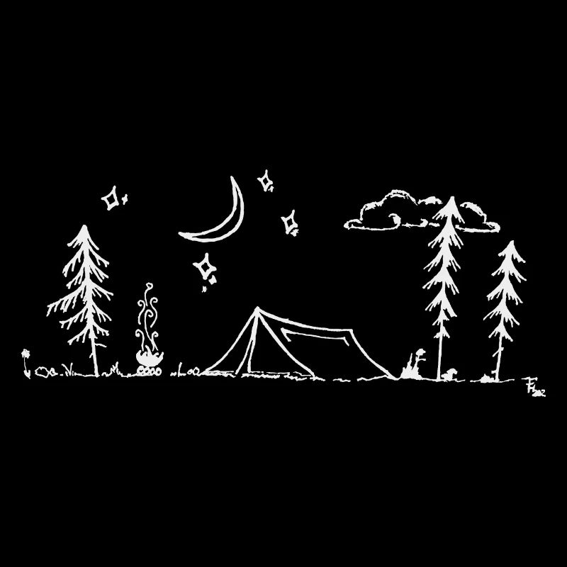 Camping simple sous les étoiles