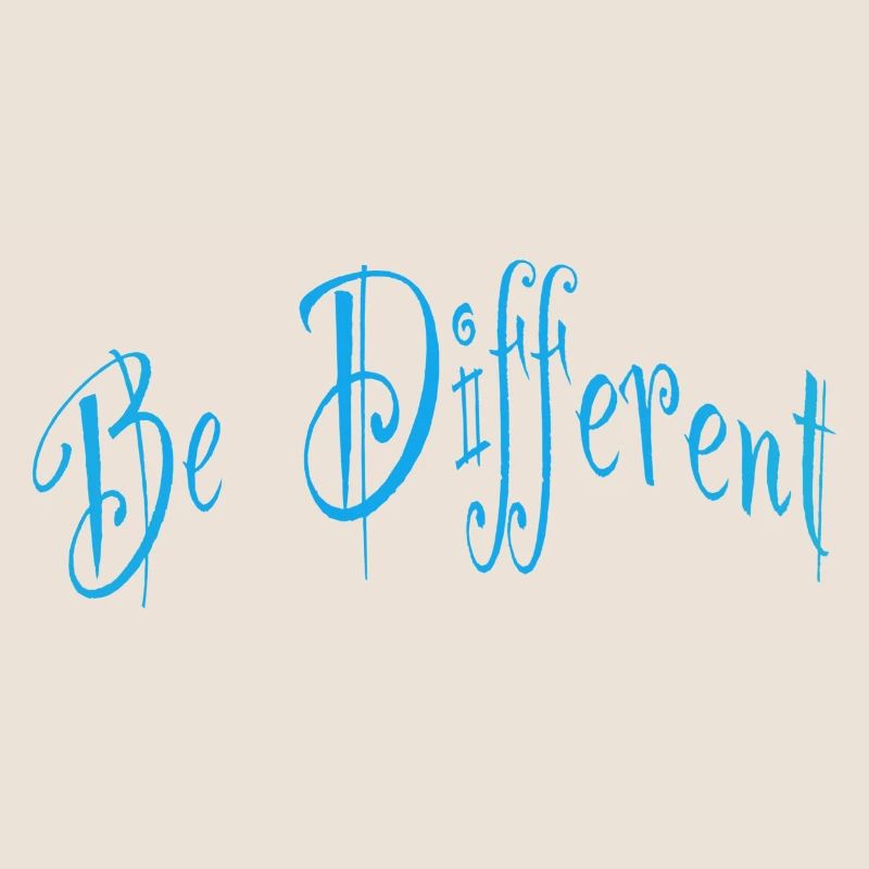 Be different or different