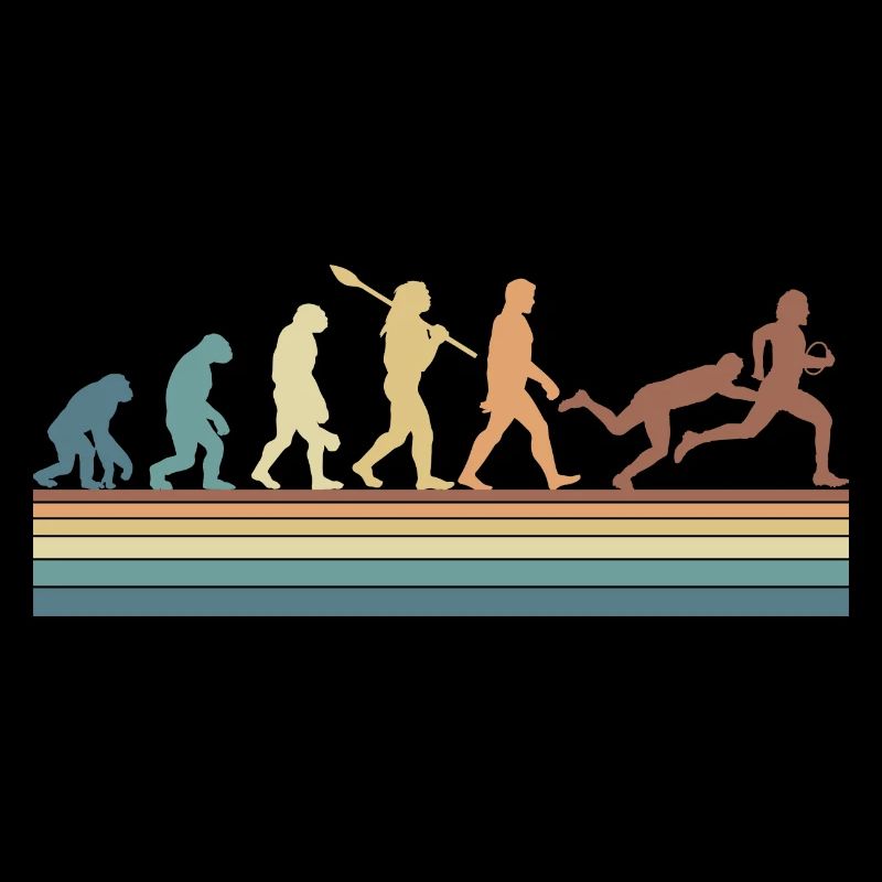 Rugby Ball Sport Player Retro Evolution Rugby Team