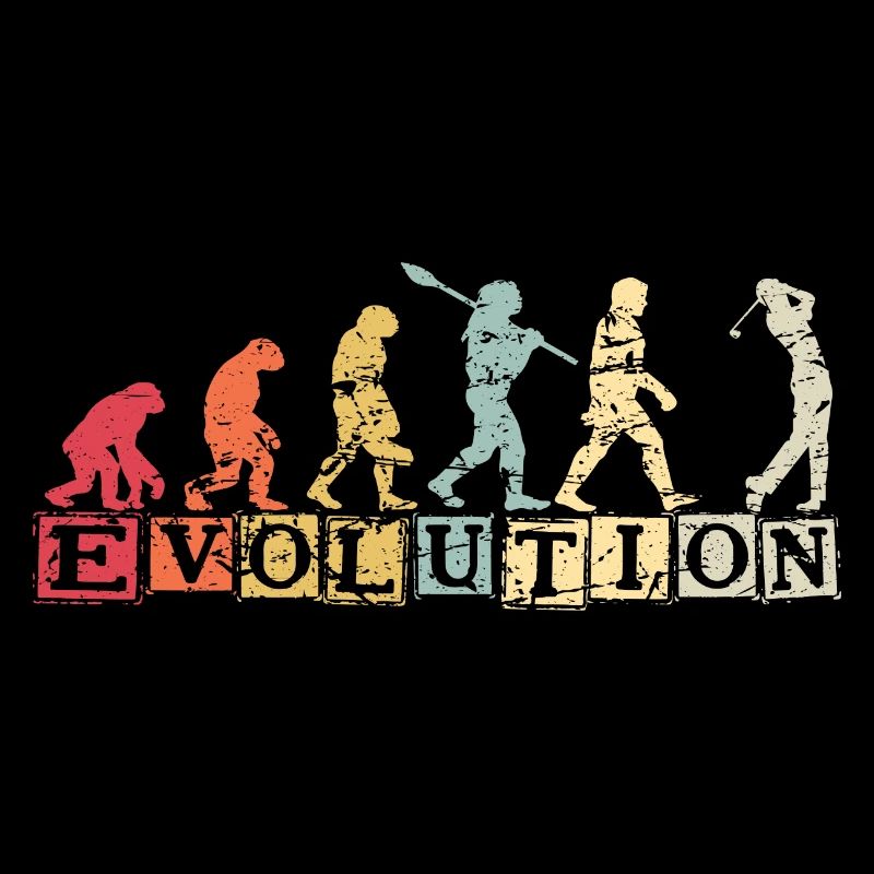 Golf Sports Evolution De Man Vintage Golf