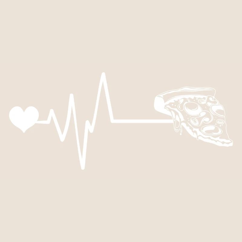 Pizza Puls Herz Liebe