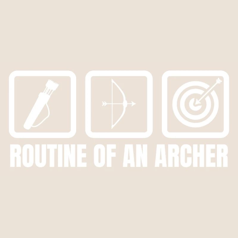 Routine eines Bogenschützen