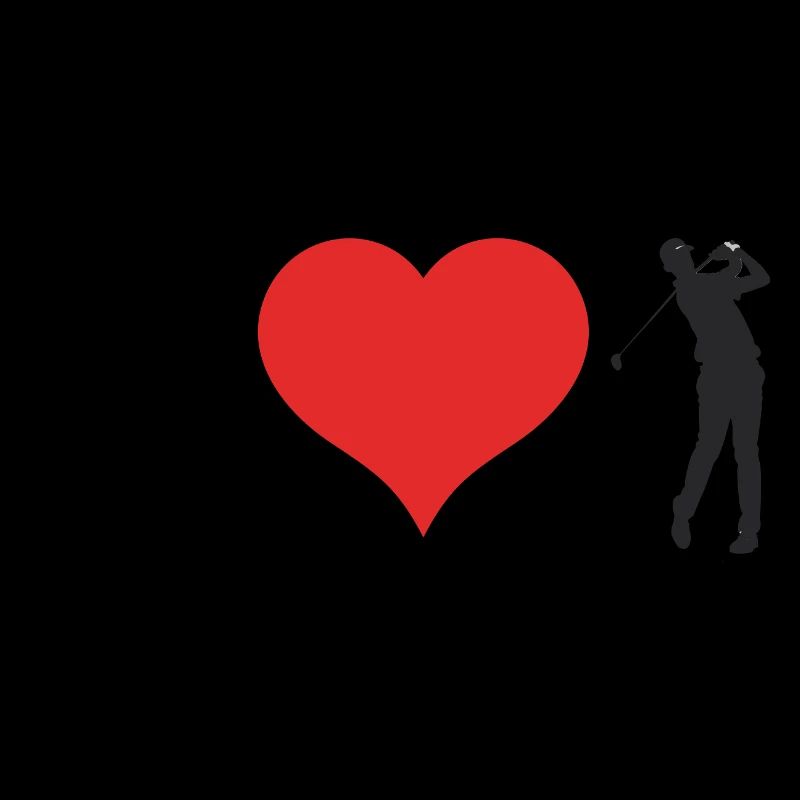 J’aime le golf - Autocollant de sport relatable
