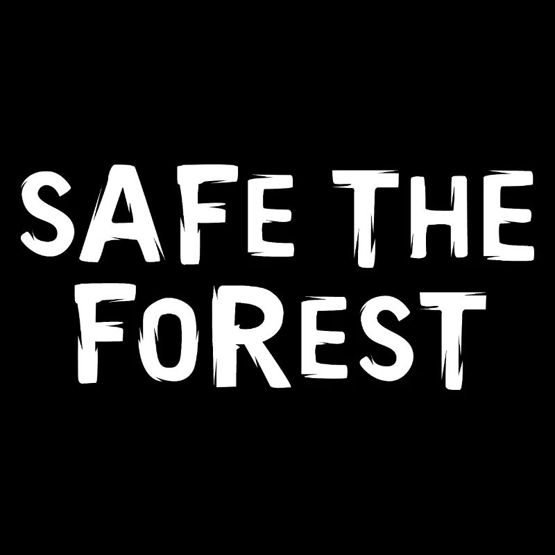 protéger la forêt - Amour de la forêt et conservation de la nature Logo