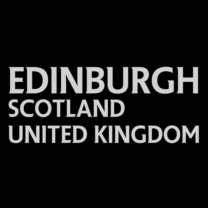 Édimbourg – Écosse Textdesign