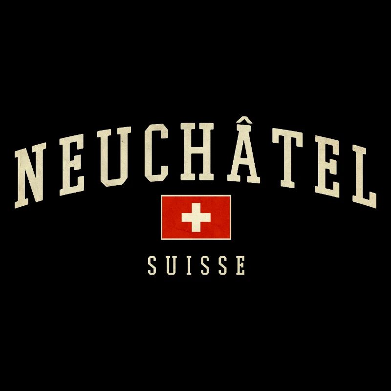Maillot Logo de Neuchâtel Suisse