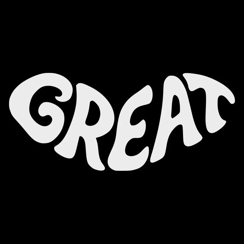 Great, Großartig Bubbel-Wortdesign
