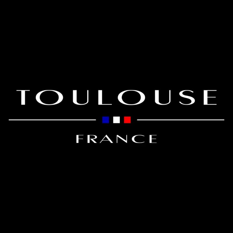 Toulouse blanc avec drapeau français