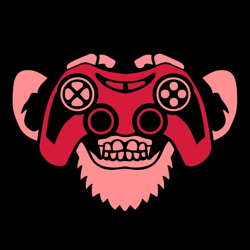 Monkey Controller Spiele Auge Joystick Geek