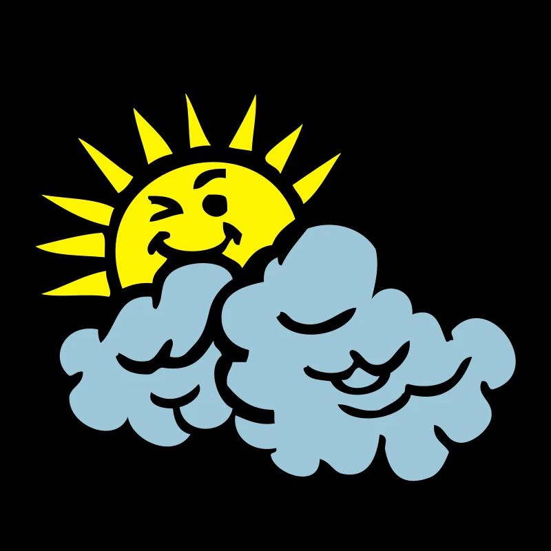 cloud smile sun
