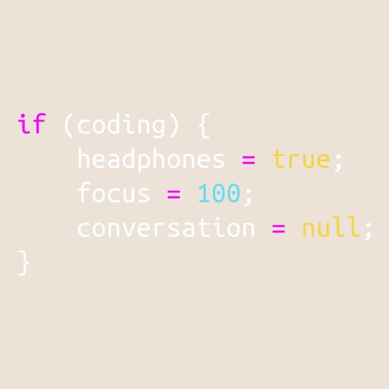Funny gift for Programmer Headphones while Coding