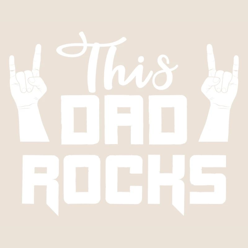 This Dad rocks cool Papa Geschenk Rocker Biker