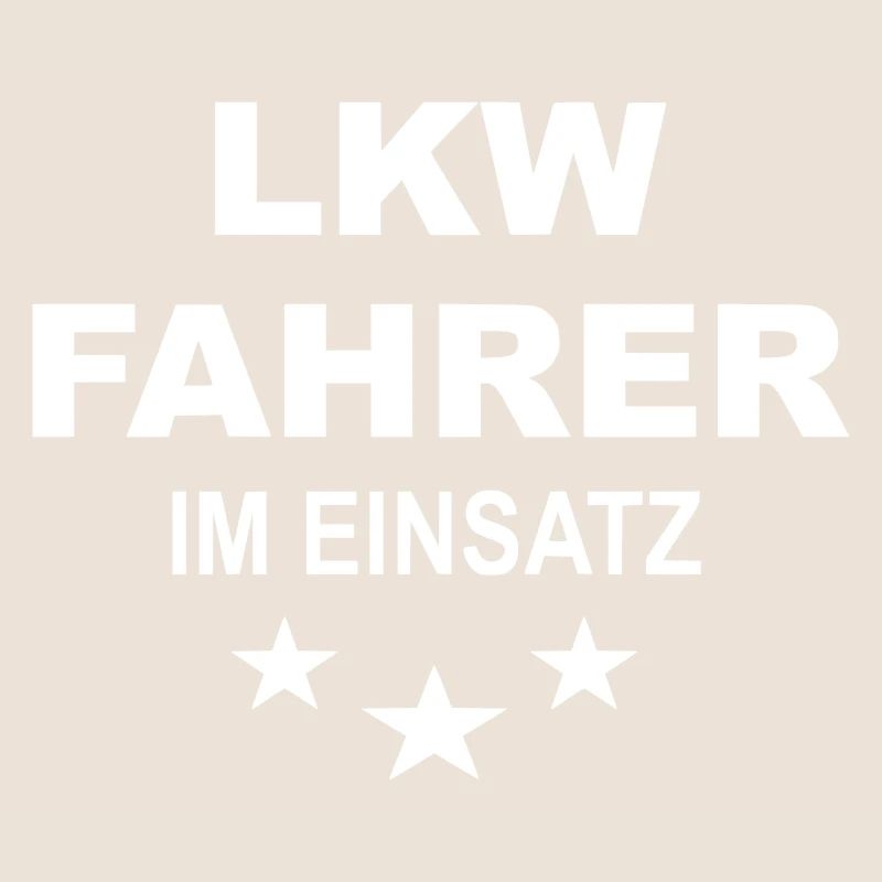 Lkw Fahrer im Einsatz