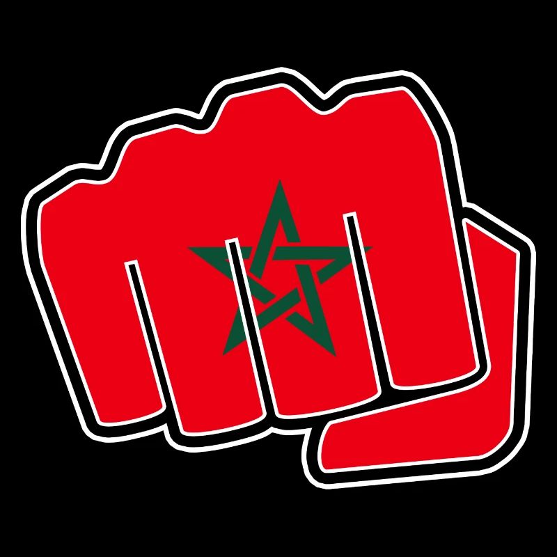 Morocco flag flag fist gift idea