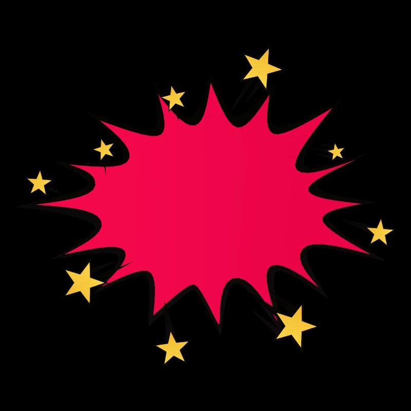 bulle explosion etoile eclate dessin