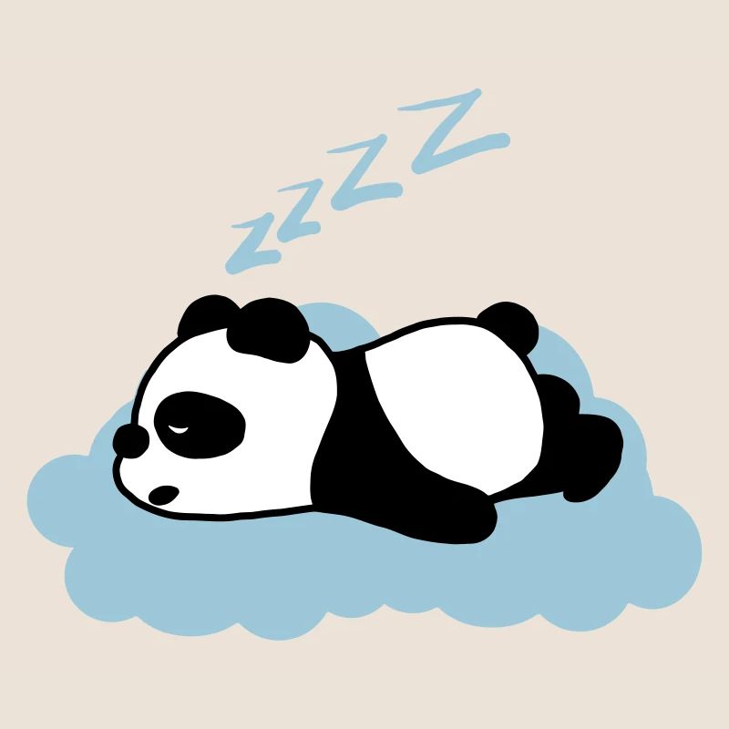 Panda endormi