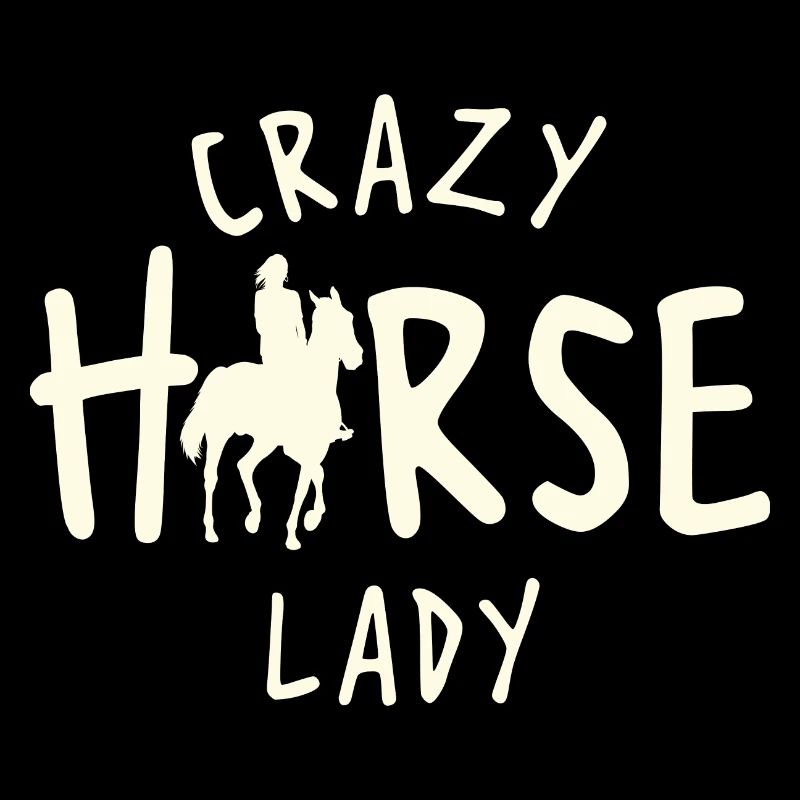Crazy Horse Lady Horses Cavalier