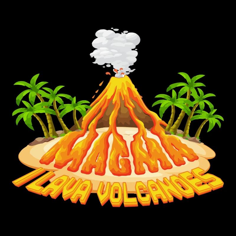 | de lettrage Magma Lava Liquid I l Volcans de lave